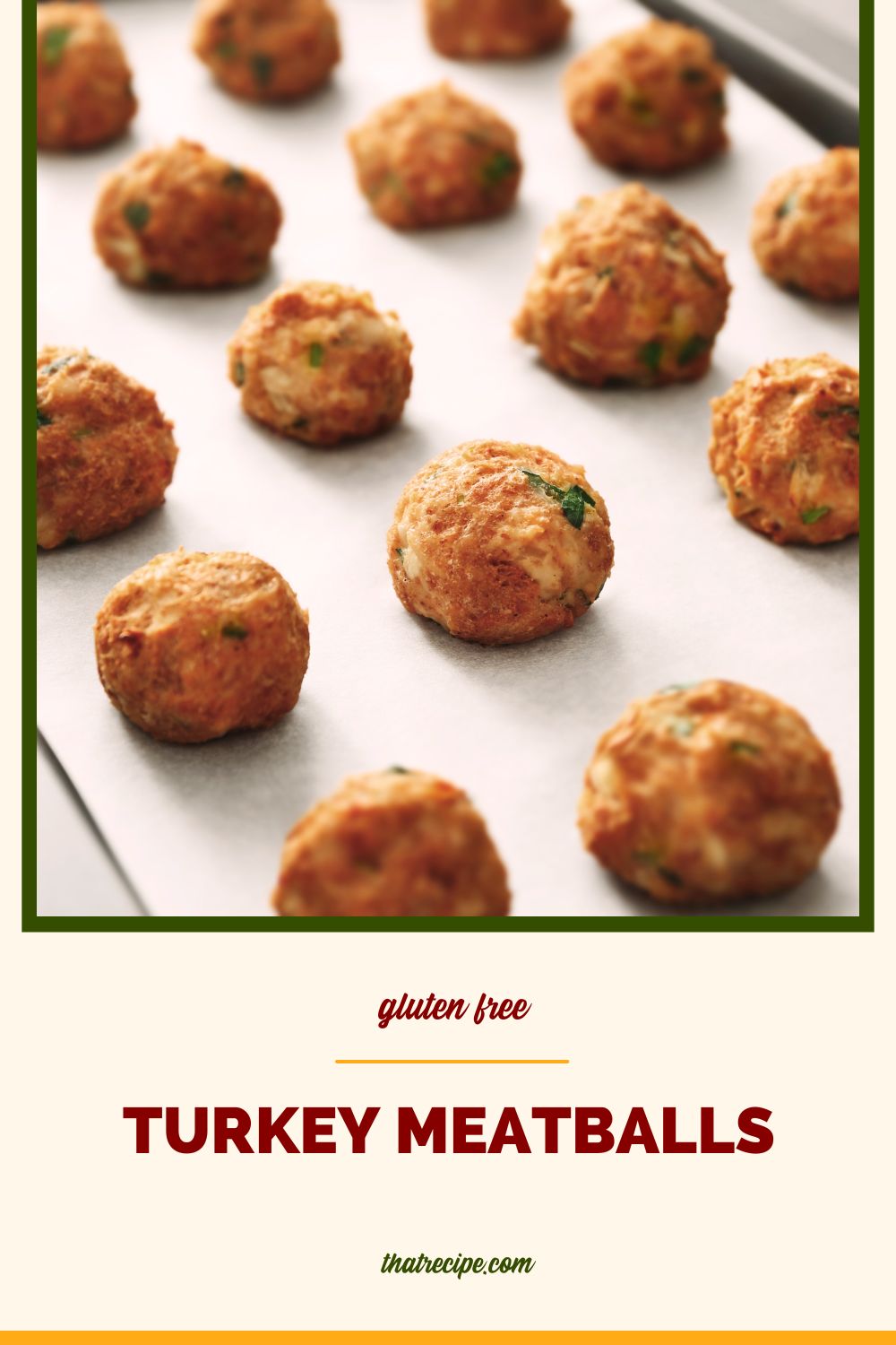 turkey meatballs in a baking pan