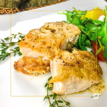 cooked fish fillet on a plate
