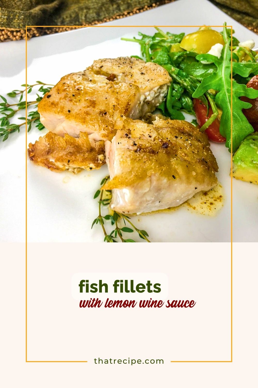 cooked fish fillet on a plate