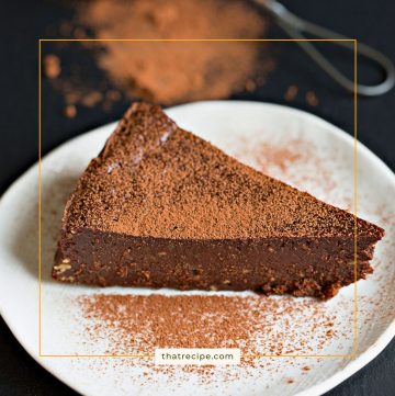 slice of chocolate torte