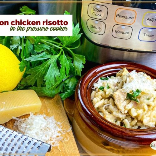 Pressure Cooker Risotto with Lemon, Leeks & Tarragon