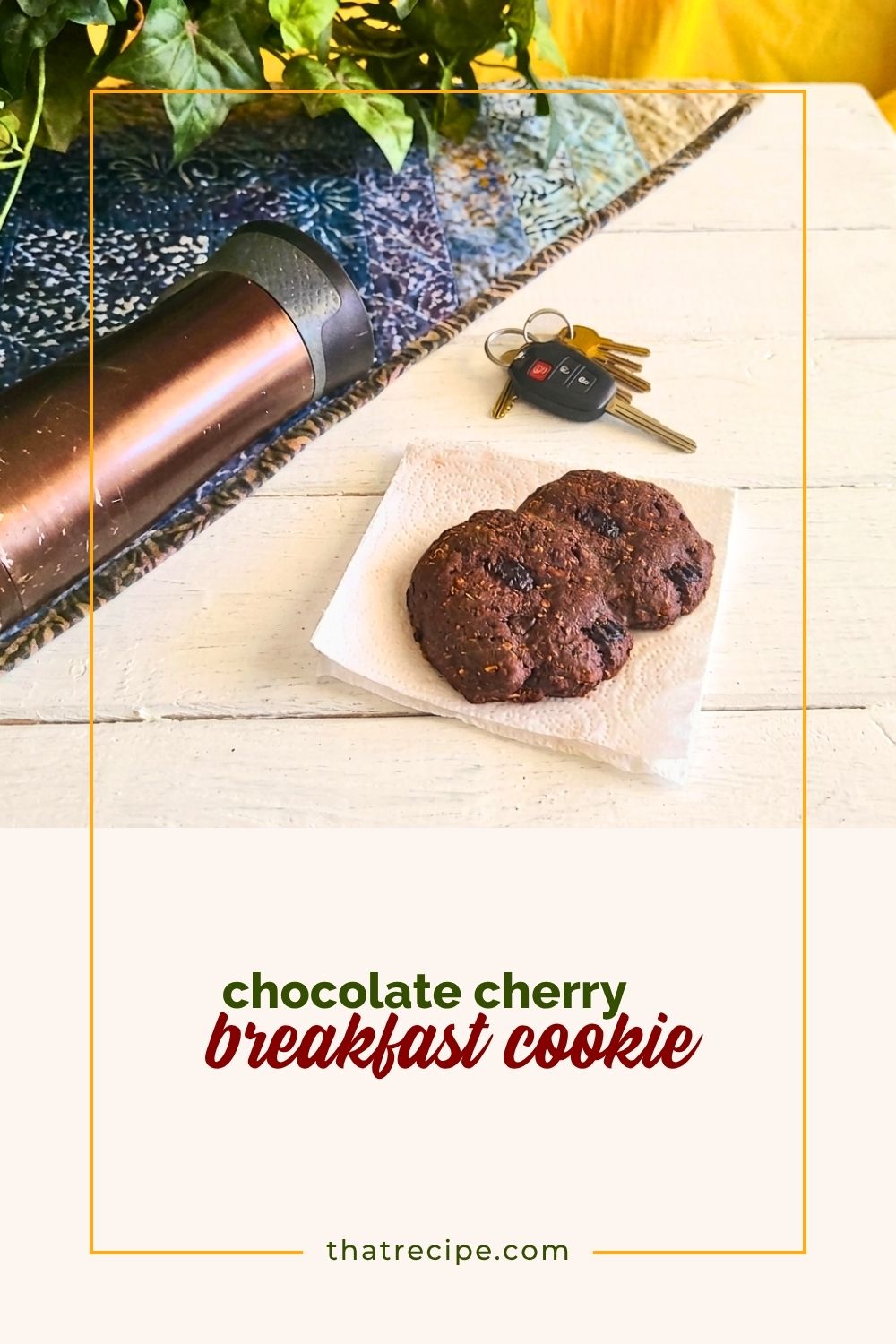 chocolate cranberry (or cherry) cookies