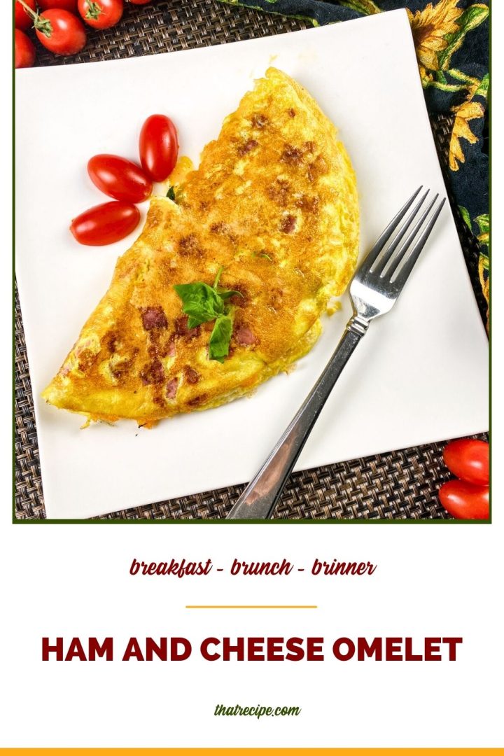 Ham and Cheese Omelet easy meal for two