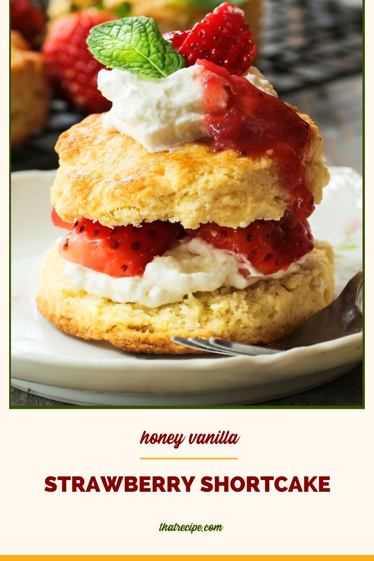 strawberry shortcake on a plate