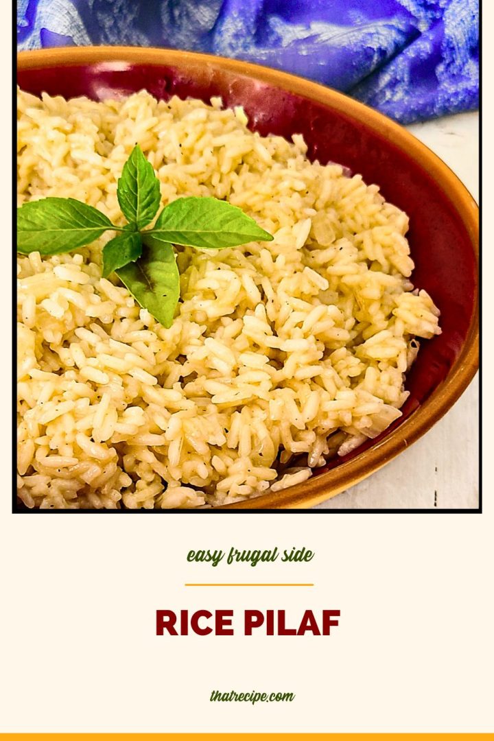Easy Rice Pilaf (Juliet Corson's Rice Milanaise Style) #