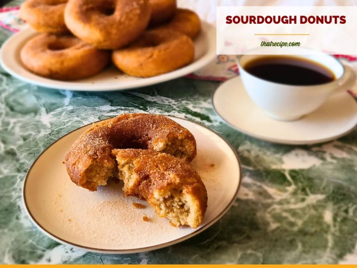 gingerbread spiced sourdough donuts