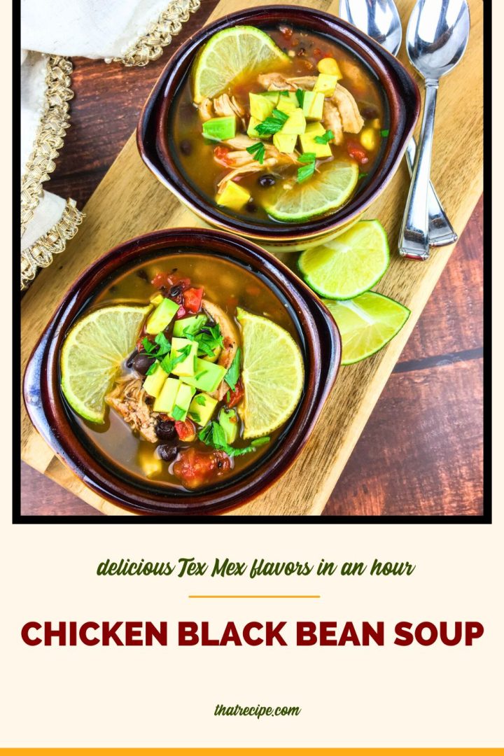 Chicken Black Bean Soup is Healthy Comfort Food