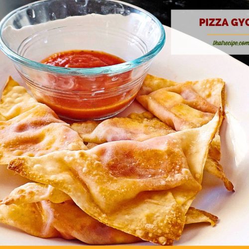 Baked Pizza Gyoza Easy Appetizer
