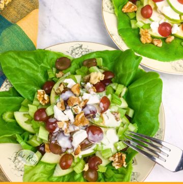 waldorf salad on a plate
