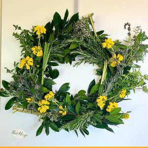fresh herb wreath