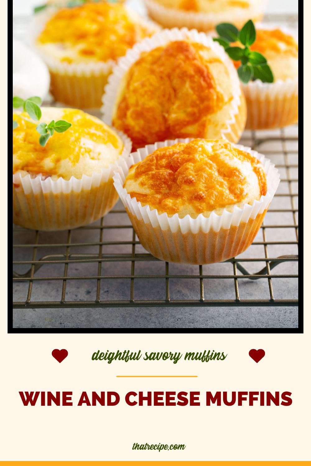 cheese muffins on a cooling rack