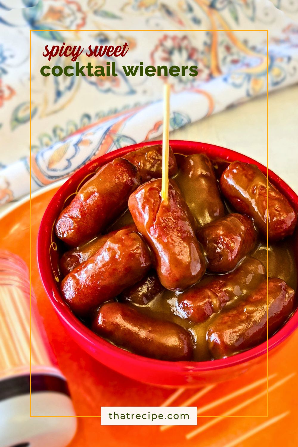 bowl of cocktail wieners in sauce