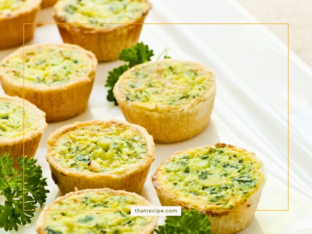 mini quiche on a plate