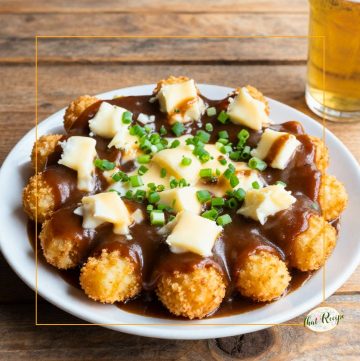 tater tots covered with gravy and cheese