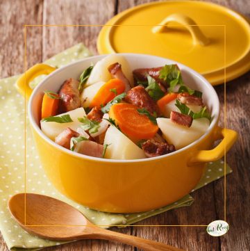 Dublin coddle in a pot