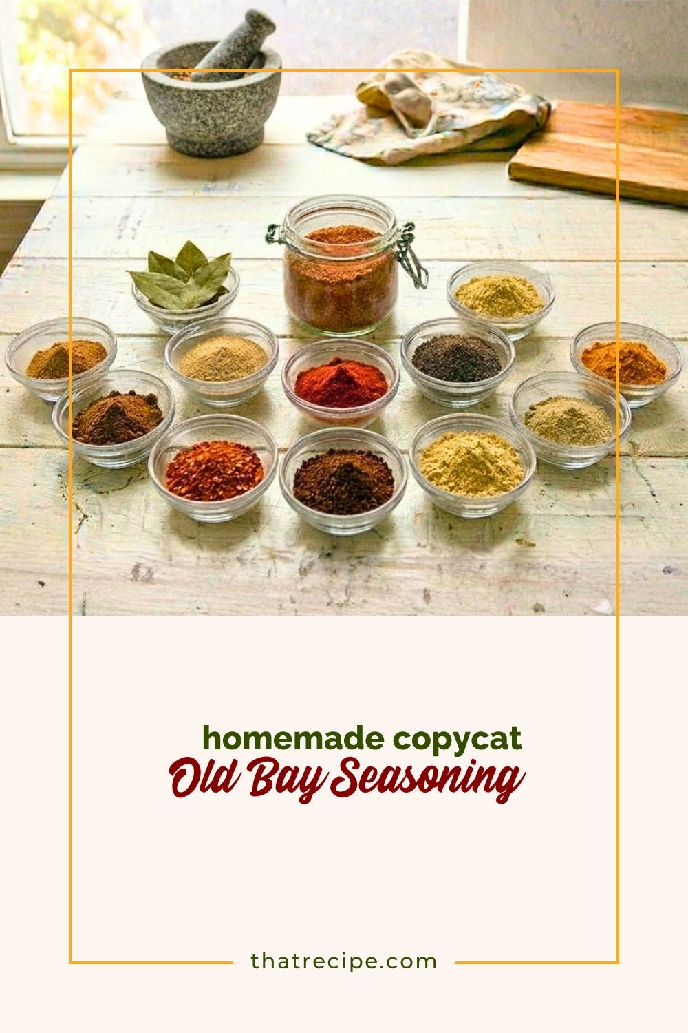 spices in bowls and jars on a table