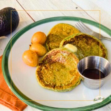 avocado pancakes on a plate
