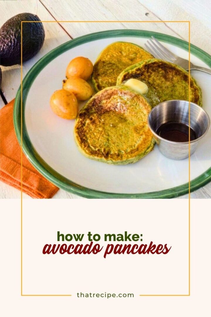 avocado pancakes on a plate
